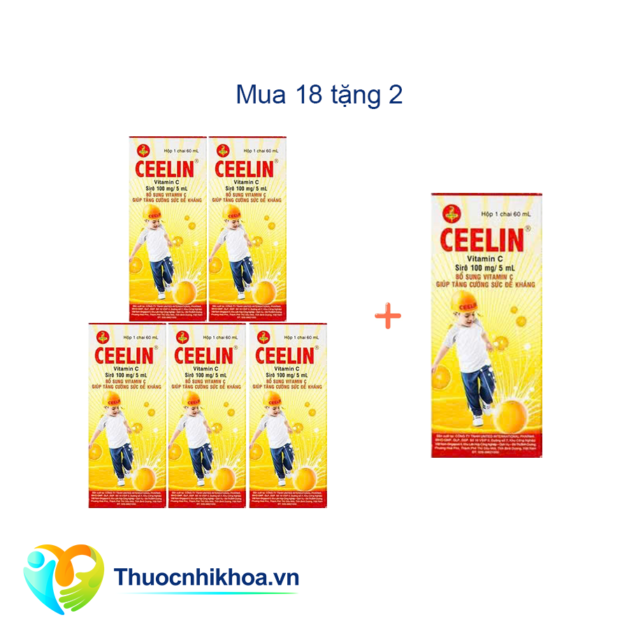 Ceelin 60ml Combo mua 18 tặng 2